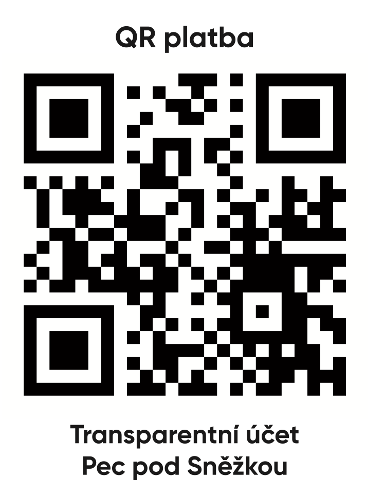 QR kód pro příspěvek na údržbu Herní krajiny Pecka